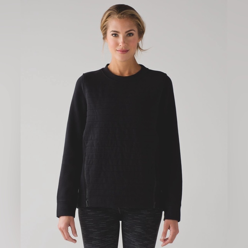 Lululemon Fleece Be True Crew Black